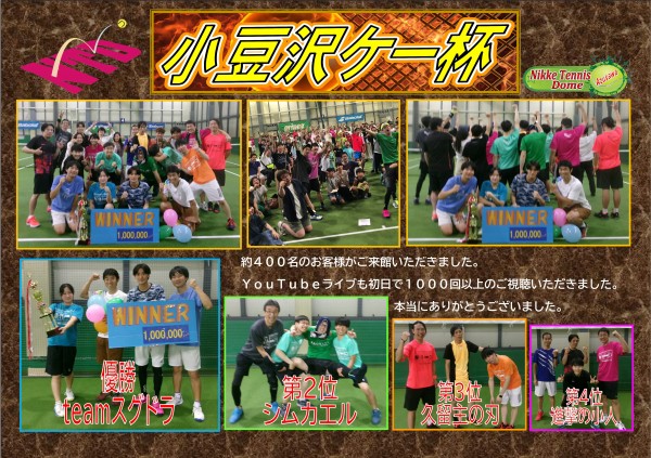 Microsoft Word - 小豆沢ケー杯　結果ＰＯＰ